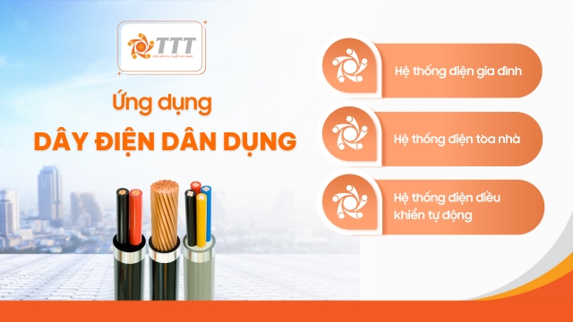 ứng dụng dây điện dân dụng