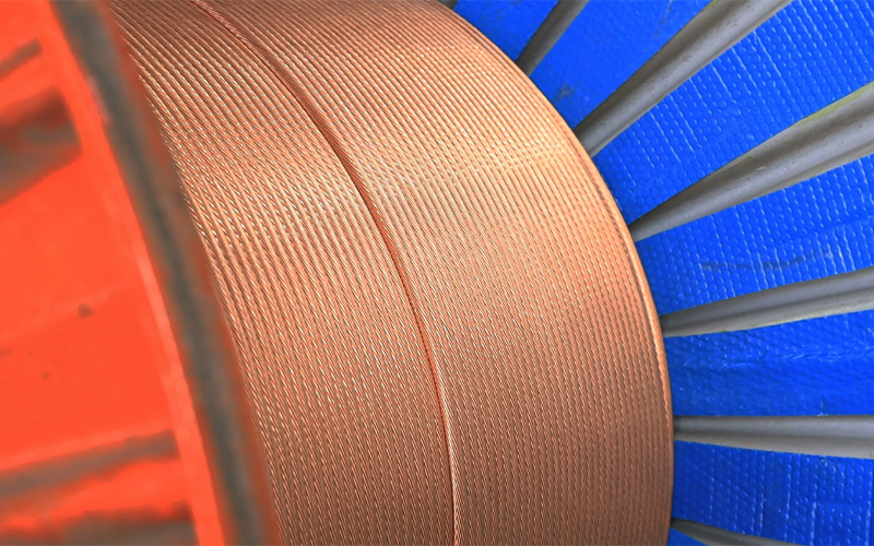 ép chặt dây đồng