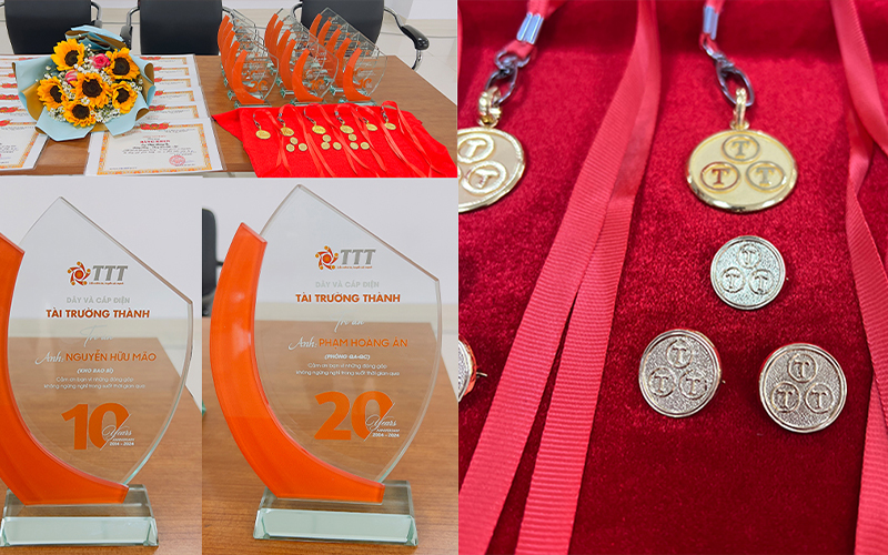 Kỷ niệm chương và phần thưởng hiện kim lên đến 1 cây vàng 9999