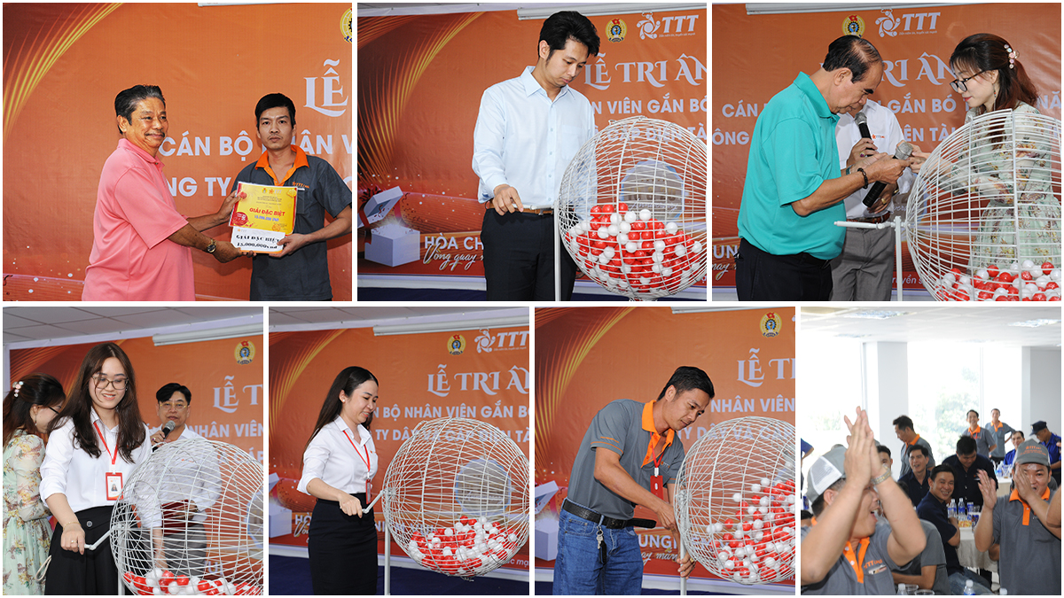 Vòng quay may mắn với nhiều phần quà có giá trị