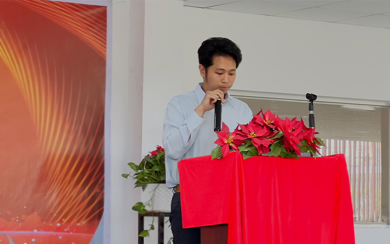 Tổng Giám Đốc phát biểu tri ân 10&20 năm