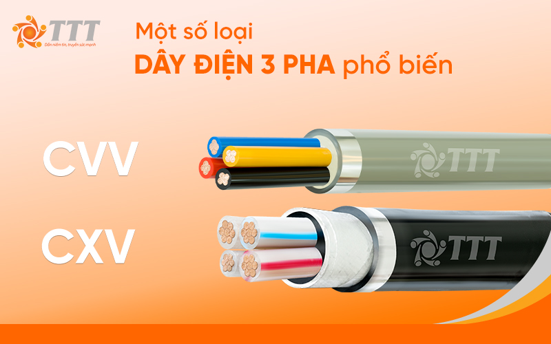Dây điện 3 pha 4 lõi phổ biến