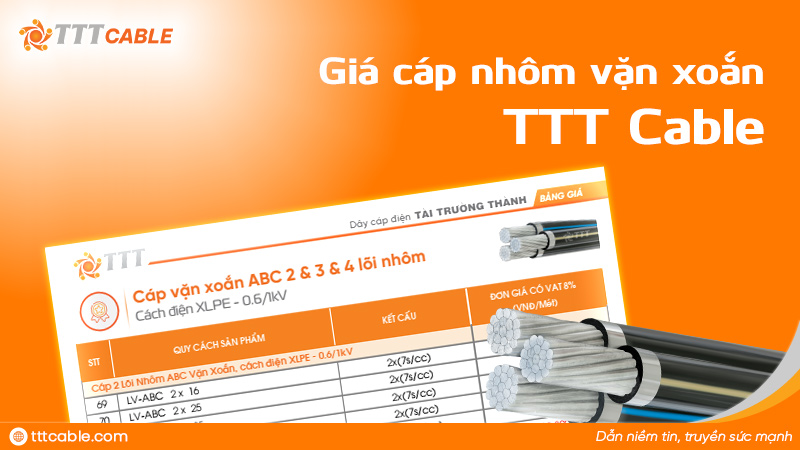 giá cáp nhôm vặn xoắn