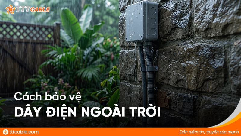 cách bảo vệ dây điện ngoài trời