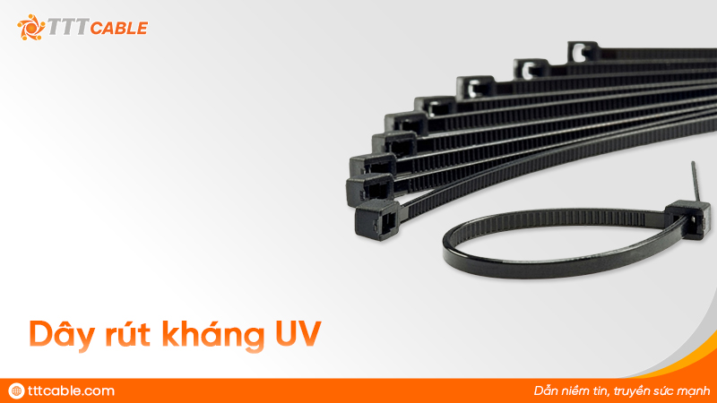 cách bảo vệ dây điện ngoài trời - dây rút kháng UV