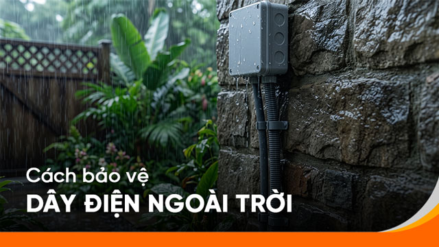 bảo vệ dây điện ngoài trời