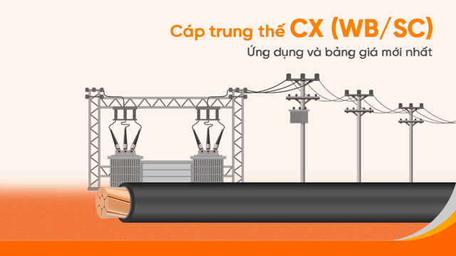 Cáp trung thế CX(WB/SC) 12,7/22(24)kV