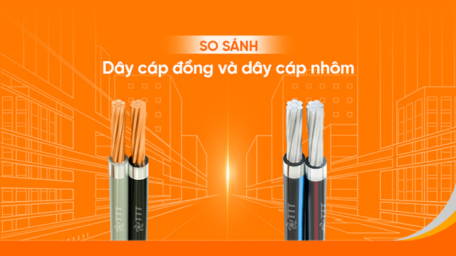 so sánh cáp đồng và cáp nhôm